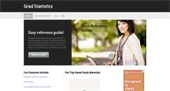 Desktop Screenshot of gradstatistics.com